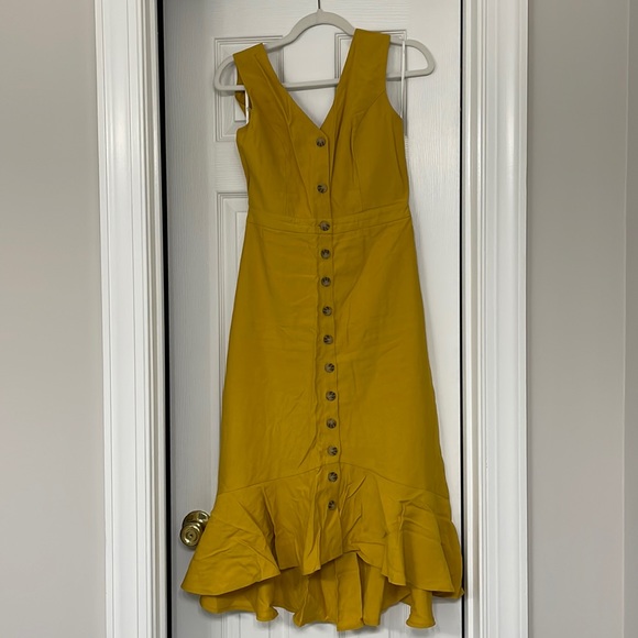 Mustard Midi Dress - Picture 2 of 4